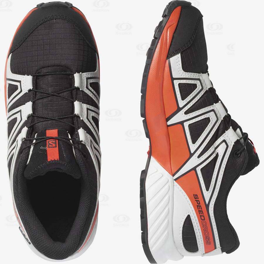 Tenis Impermeables Salomon SPEEDCROSS CLIMASALOMON™ Niños Negros Rosas | MX-A1885