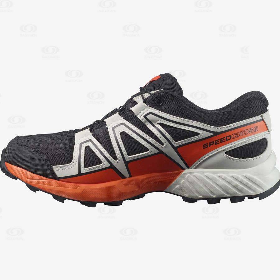 Tenis Impermeables Salomon SPEEDCROSS CLIMASALOMON™ Niños Negros Rosas | MX-A1885