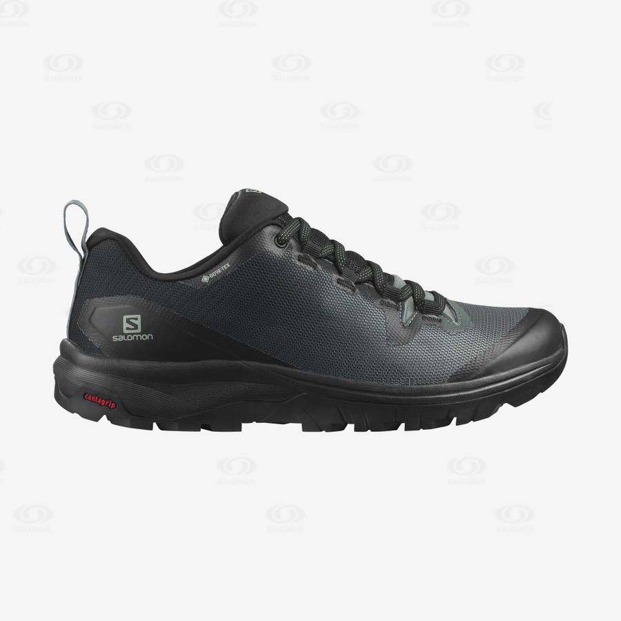 Tenis Impermeables Salomon VAYA GORE-TEX Mujer Negros Verde Oliva | MX-N1687