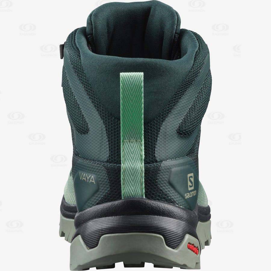 Tenis Impermeables Salomon VAYA MID GORE-TEX Mujer Verdes | MX-M1307