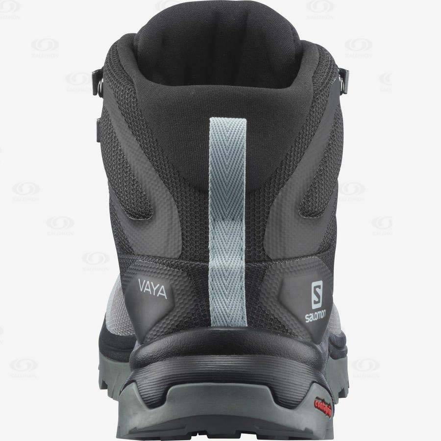 Tenis Impermeables Salomon VAYA MID GORE-TEX Mujer Negros Blancos | MX-O2554