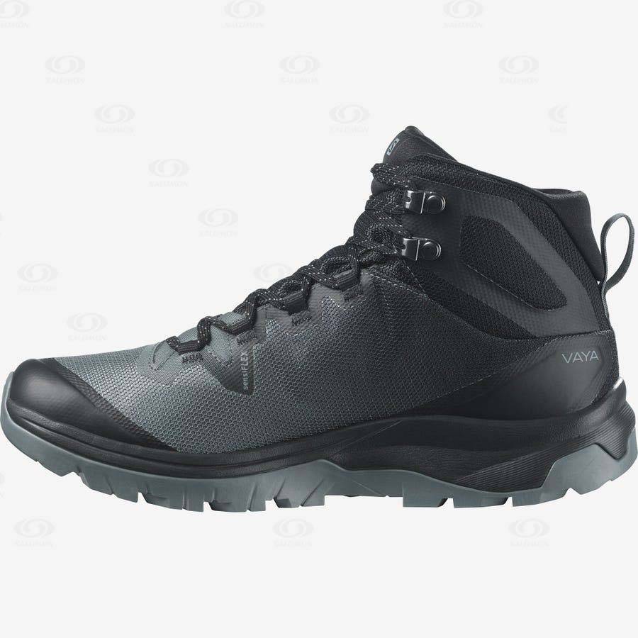 Tenis Impermeables Salomon VAYA MID GORE-TEX Mujer Negros | MX-W1480