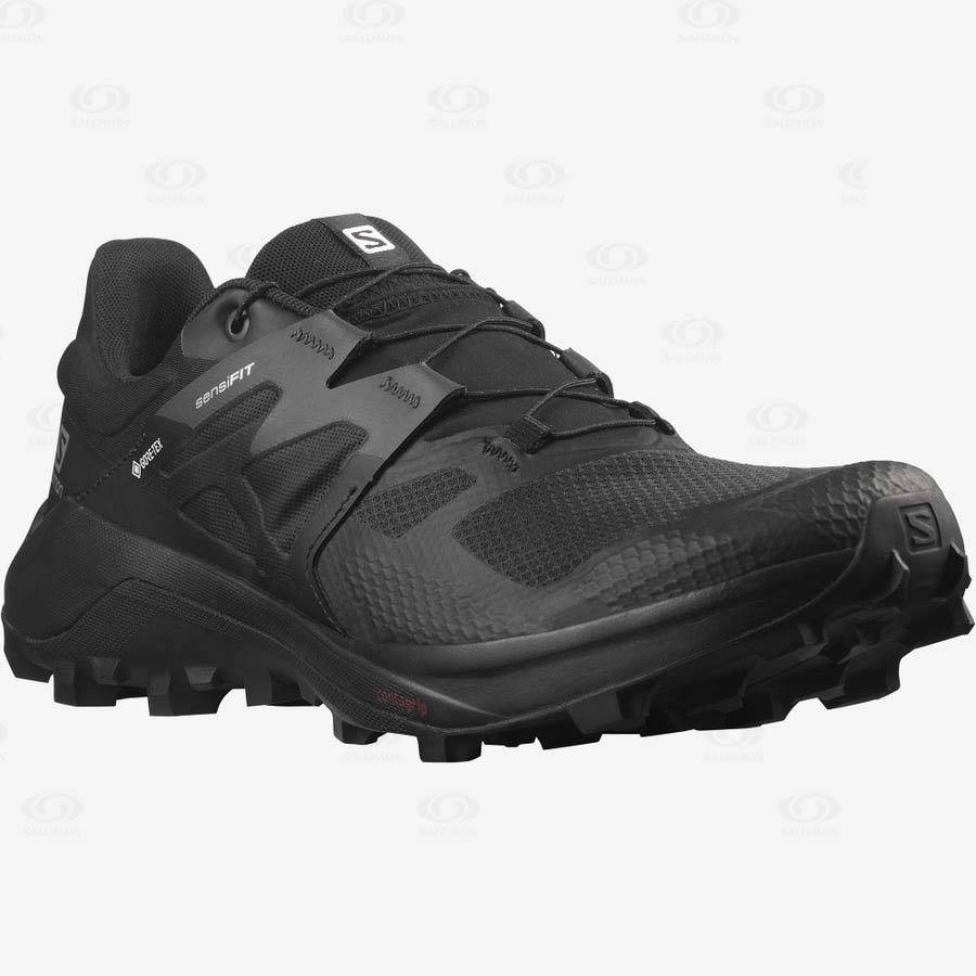 Tenis Impermeables Salomon WILDCROSS 2 GORE-TEX Hombre Negros | MX-L2502