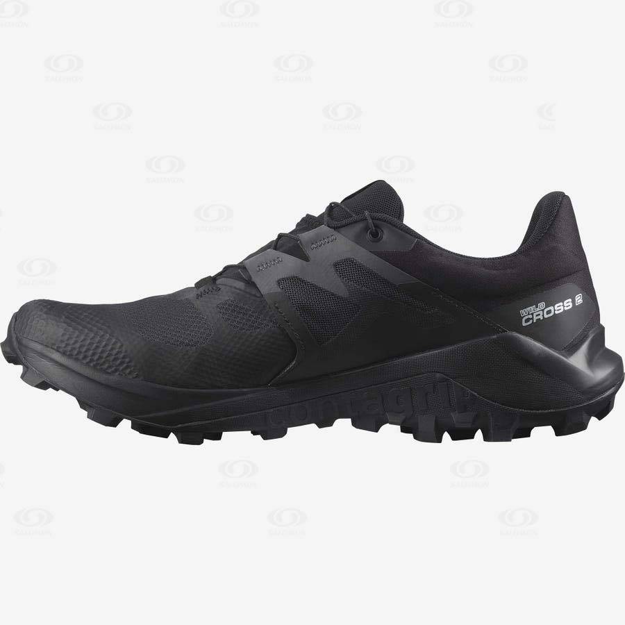 Tenis Impermeables Salomon WILDCROSS 2 GORE-TEX Hombre Negros | MX-L2502