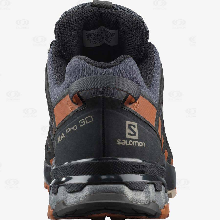 Tenis Impermeables Salomon XA PRO 3D V8 GORE-TEX WIDE Hombre Negros | MX-M2084