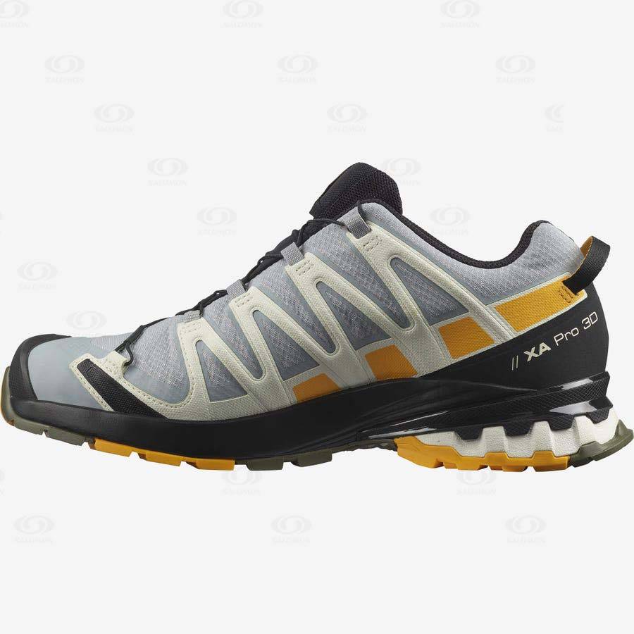 Tenis Impermeables Salomon XA PRO 3D v8 GORE-TEX Hombre Negros Grises | MX-N1813