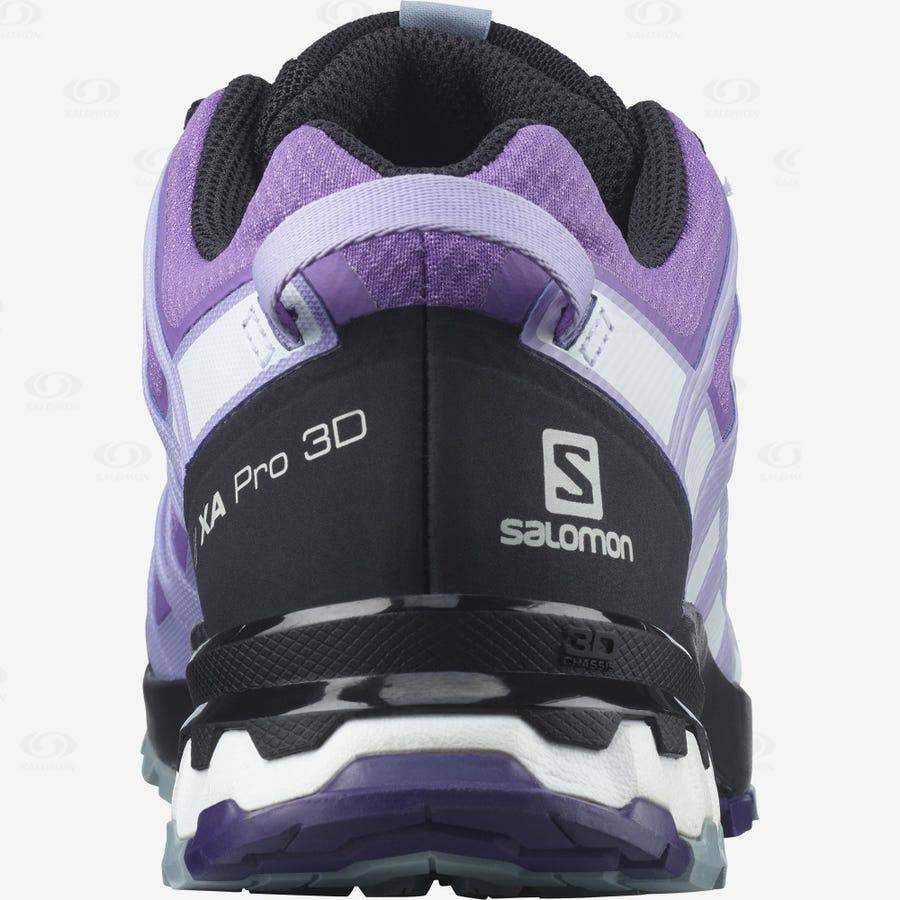 Tenis Impermeables Salomon XA PRO 3D v8 GORE-TEX Mujer Morados | MX-O1266