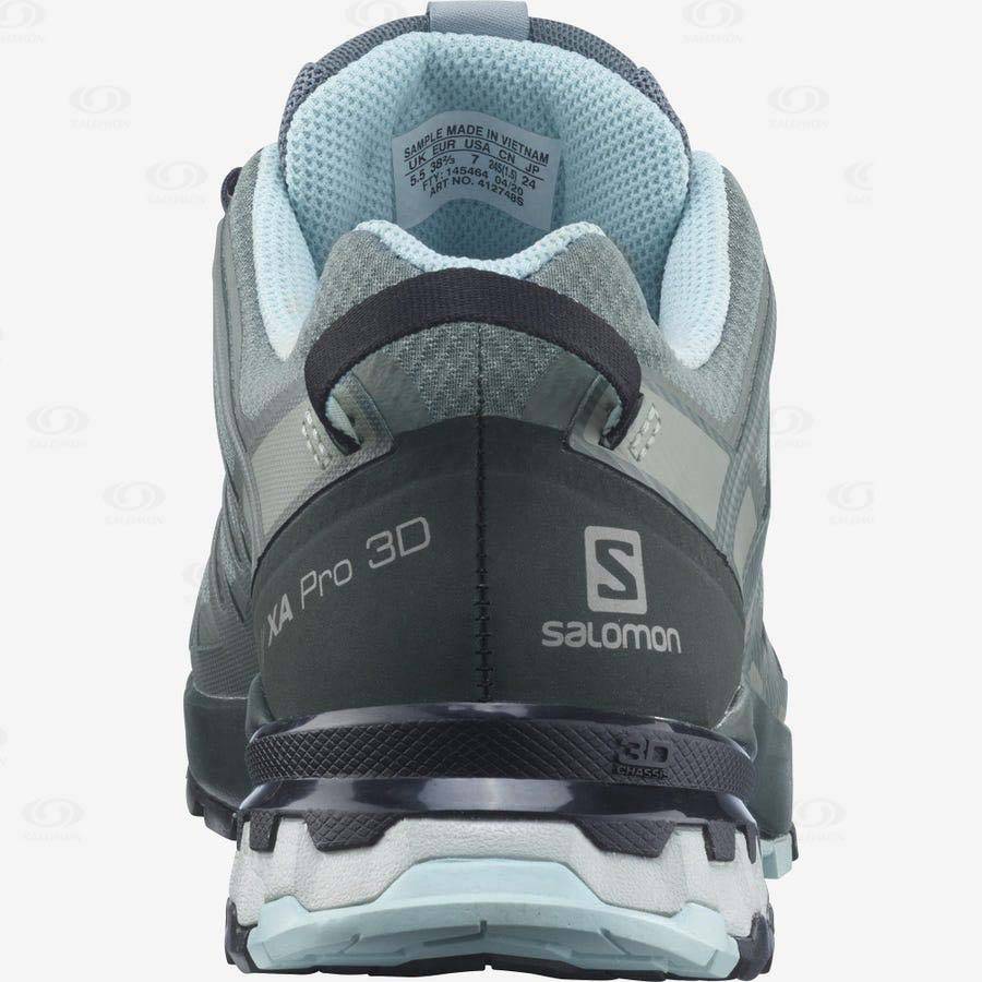 Tenis Impermeables Salomon XA PRO 3D v8 GORE-TEX Mujer Grises | MX-O2307