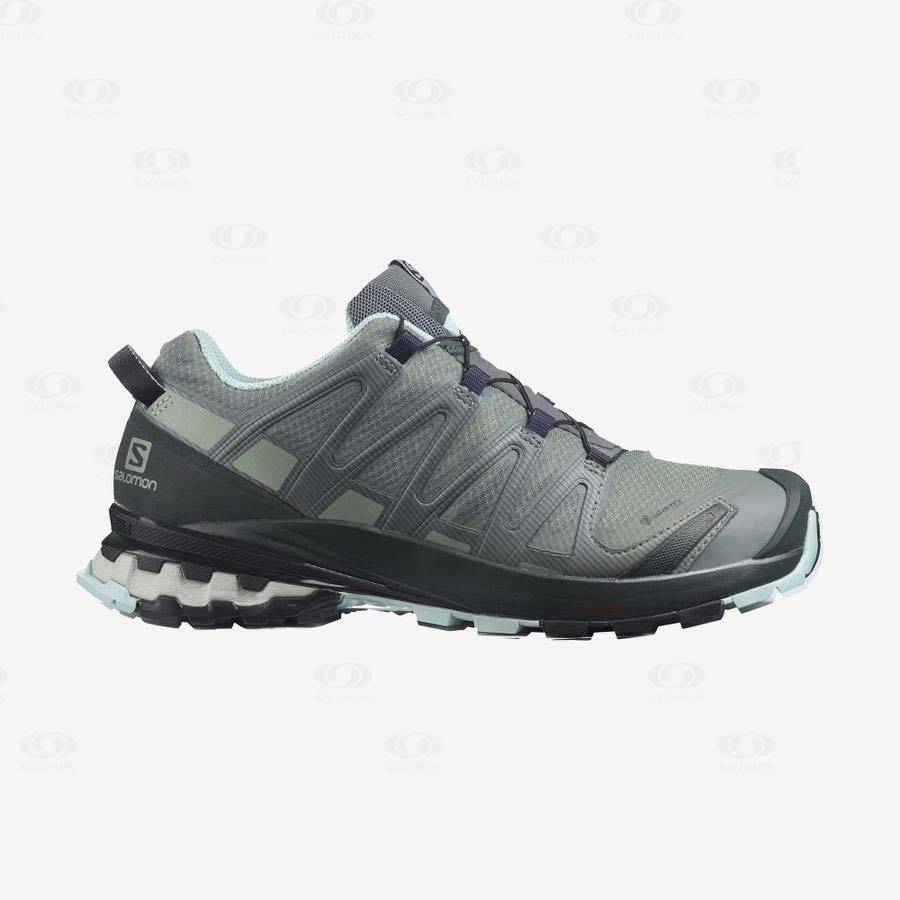 Tenis Impermeables Salomon XA PRO 3D v8 GORE-TEX Mujer Verdes | MX-S1009