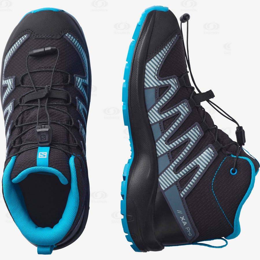 Tenis Impermeables Salomon XA PRO V8 MID CLIMASALOMON™ Niños Negros | MX-L1046