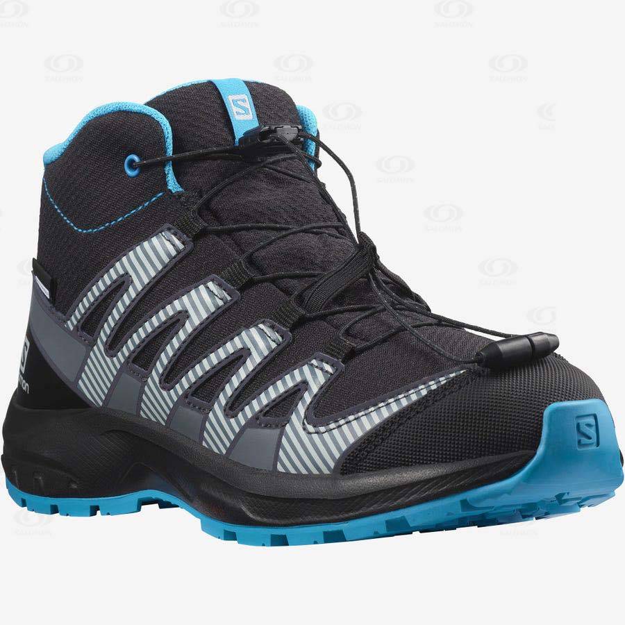 Tenis Impermeables Salomon XA PRO V8 MID CLIMASALOMON™ Niños Negros | MX-L1046