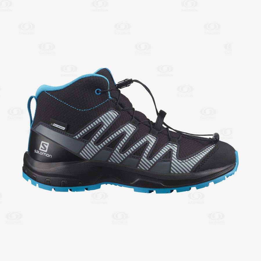 Tenis Impermeables Salomon XA PRO V8 MID CLIMASALOMON™ Niños Negros | MX-L1046