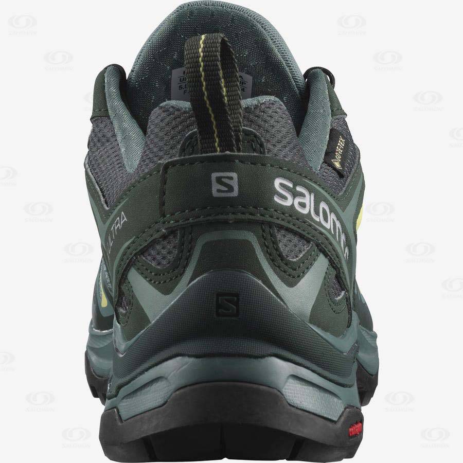 Tenis Impermeables Salomon X ULTRA 3 GORE-TEX Mujer Verdes | MX-N1519