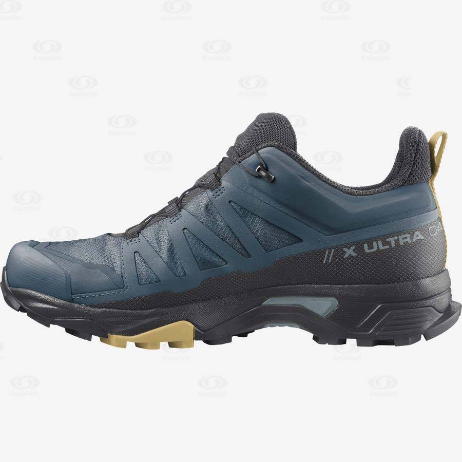 Tenis Impermeables Salomon X ULTRA 4 GORE-TEX Hombre Azules | MX-A1976