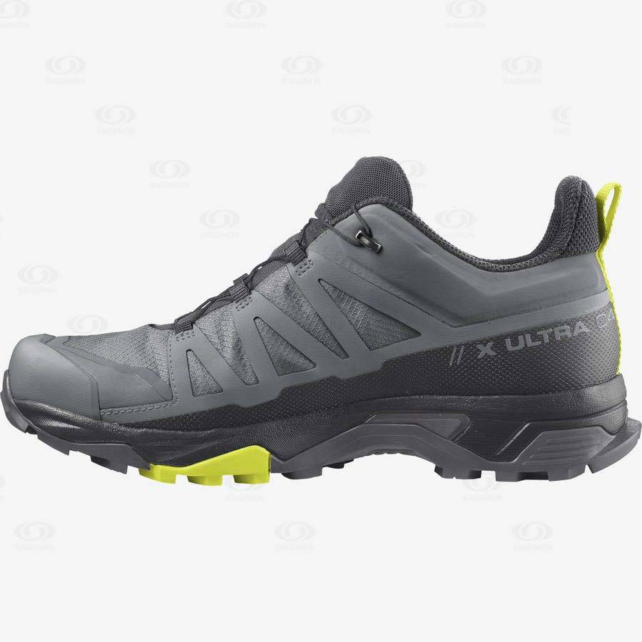 Tenis Impermeables Salomon X ULTRA 4 GORE-TEX Hombre Plateados | MX-N2184