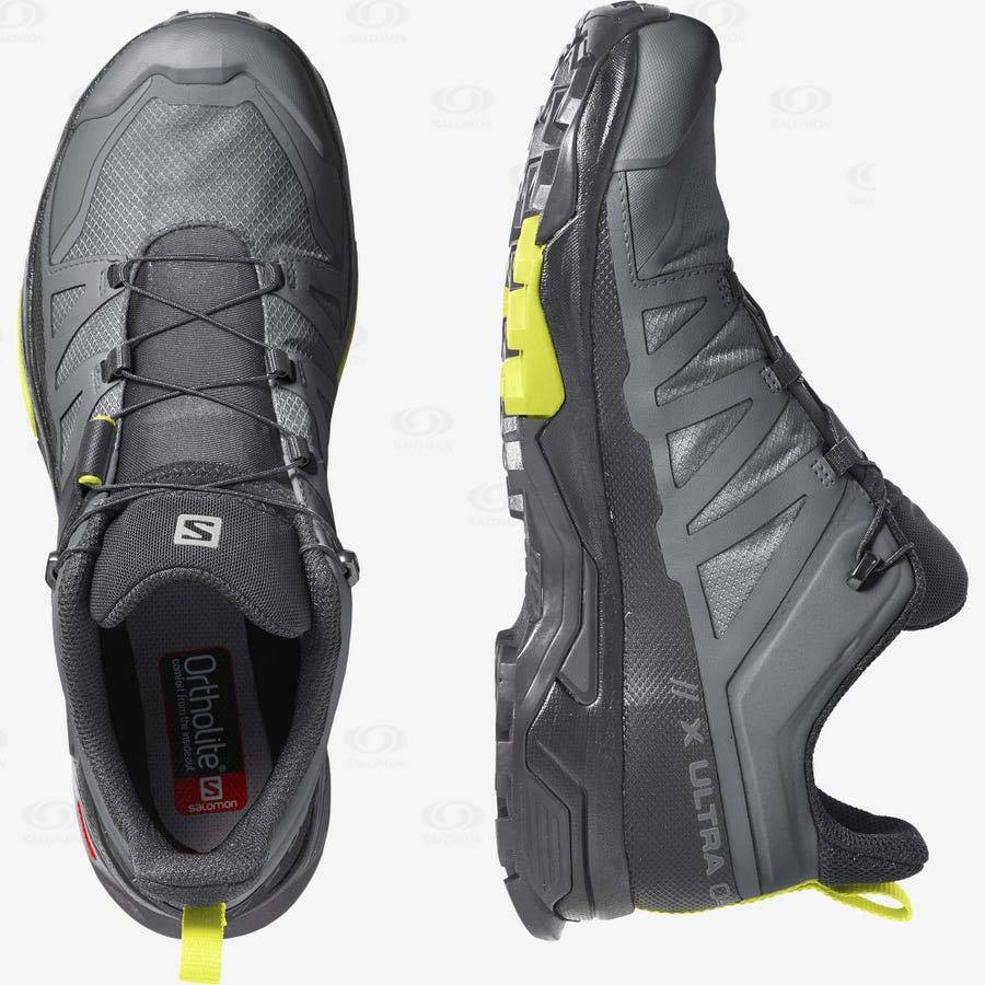 Tenis Impermeables Salomon X ULTRA 4 GORE-TEX Hombre Plateados | MX-N2184