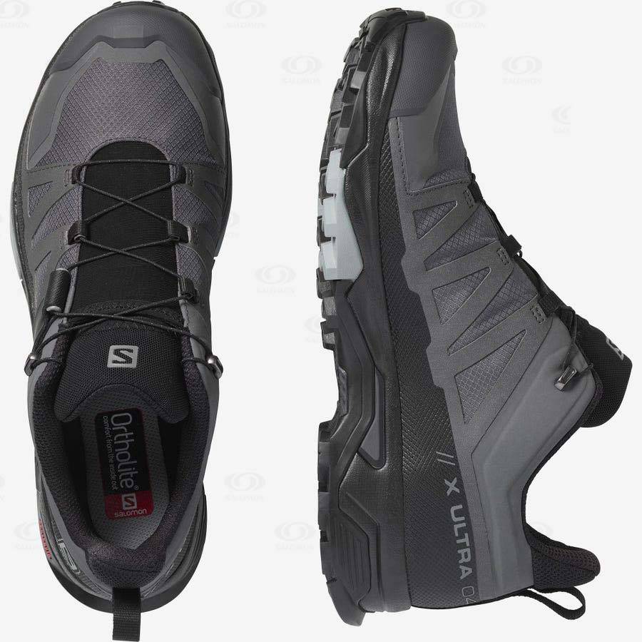 Tenis Impermeables Salomon X ULTRA 4 GORE-TEX Hombre Grises | MX-O2342