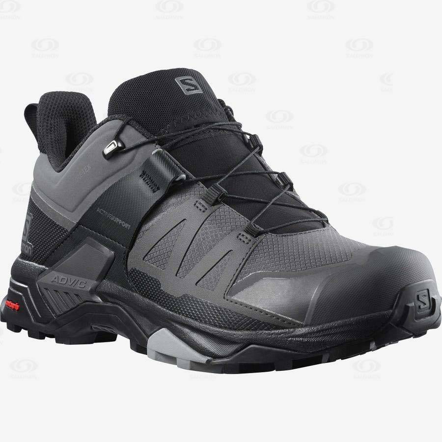 Tenis Impermeables Salomon X ULTRA 4 GORE-TEX Hombre Grises | MX-O2342