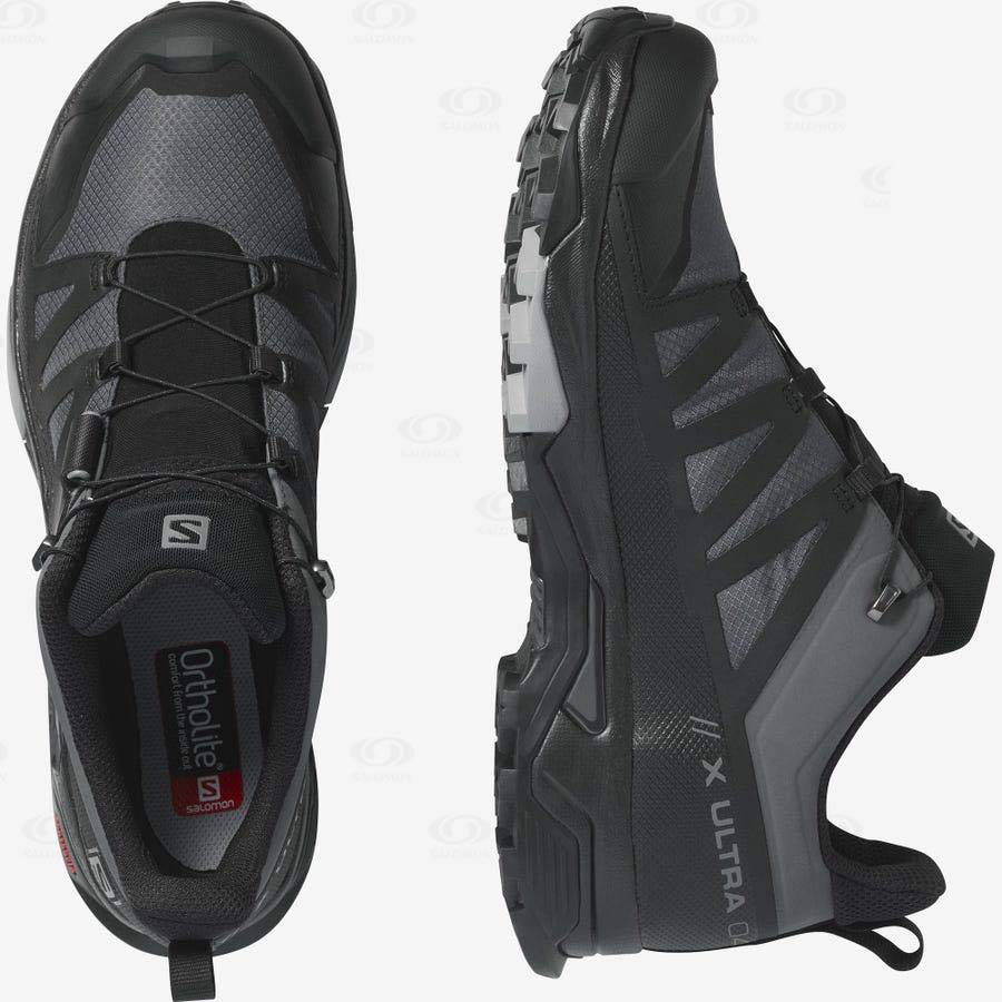 Tenis Impermeables Salomon X ULTRA 4 GORE-TEX Hombre Grises Negros | MX-S1310