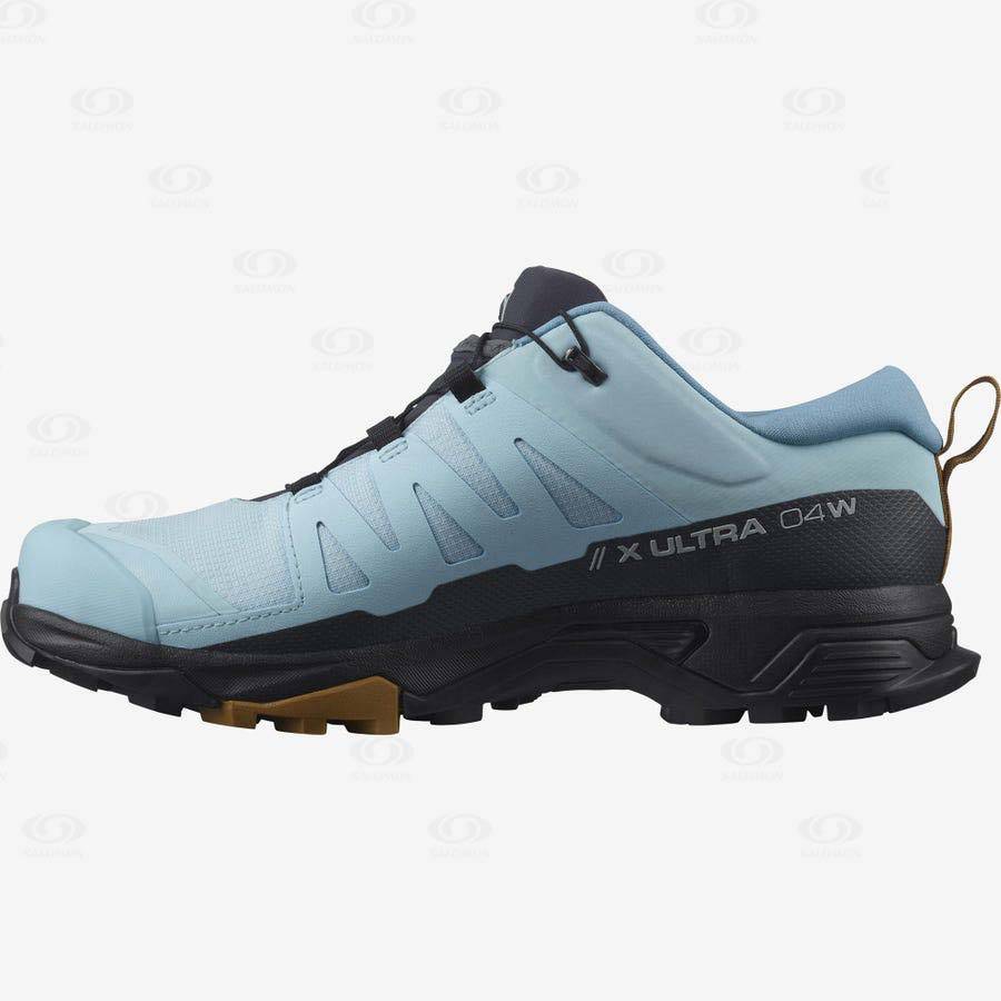 Tenis Impermeables Salomon X ULTRA 4 GORE-TEX Mujer Negros Azules | MX-S1954