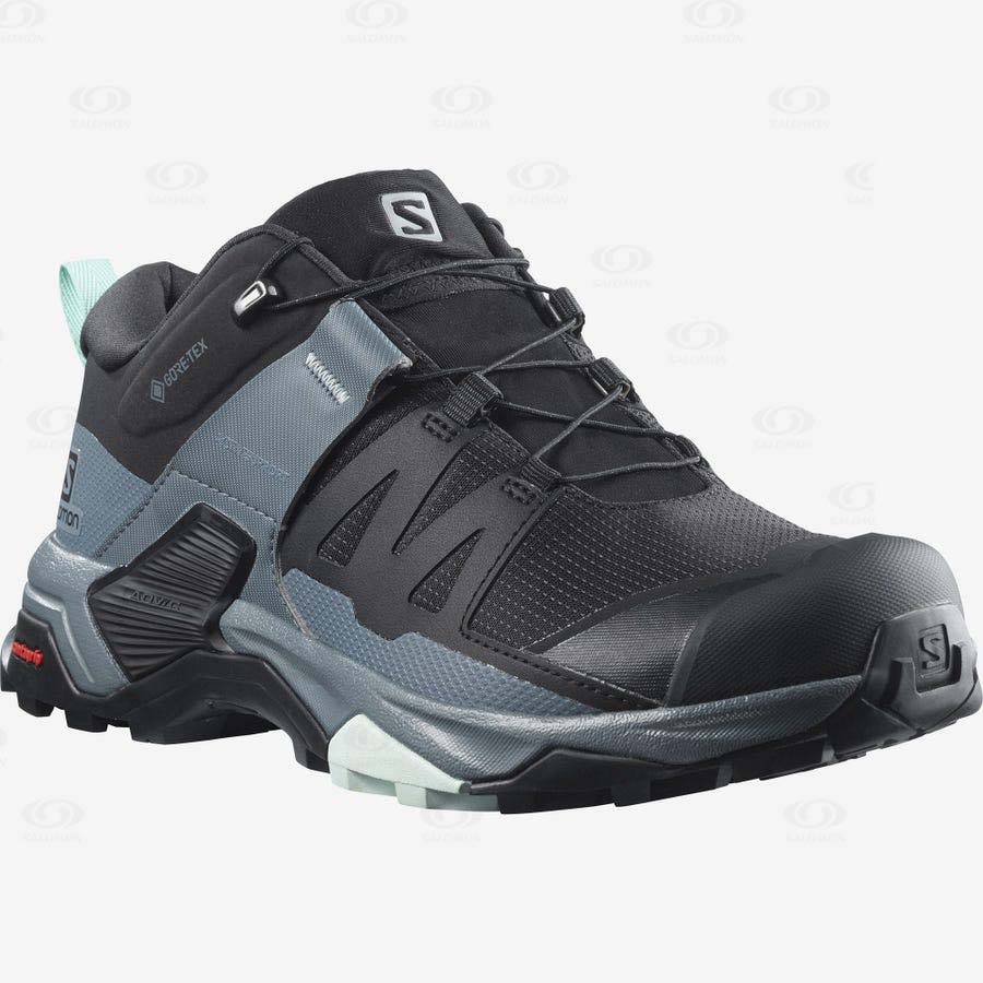 Tenis Impermeables Salomon X ULTRA 4 GORE-TEX Mujer Negros | MX-S2276