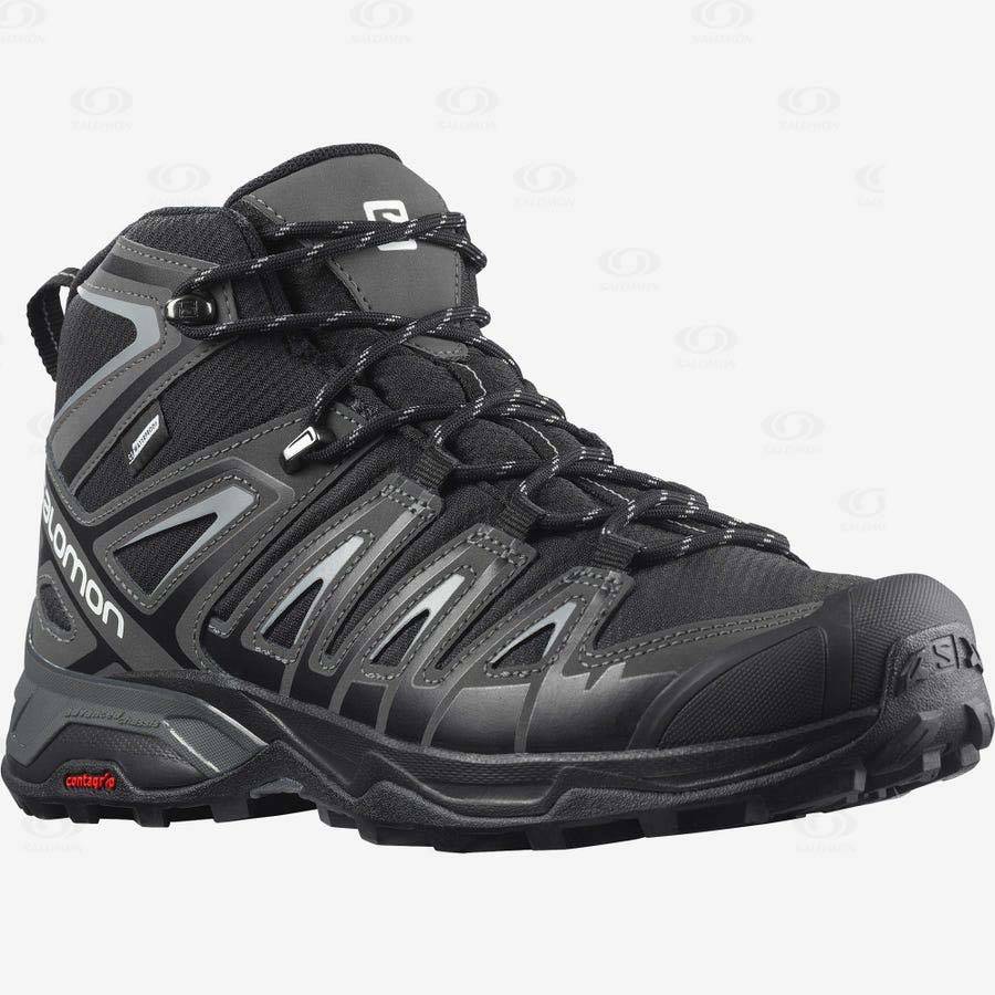 Tenis Impermeables Salomon X ULTRA PIONEER MID CLIMASALOMON™ Hombre Grises Negros | MX-M2364