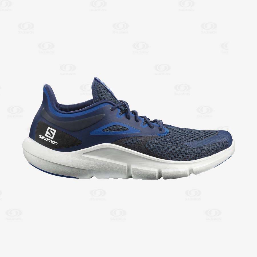 Tenis Para Correr Salomon PREDICT MOD Hombre Azules Blancos | MX-N2198