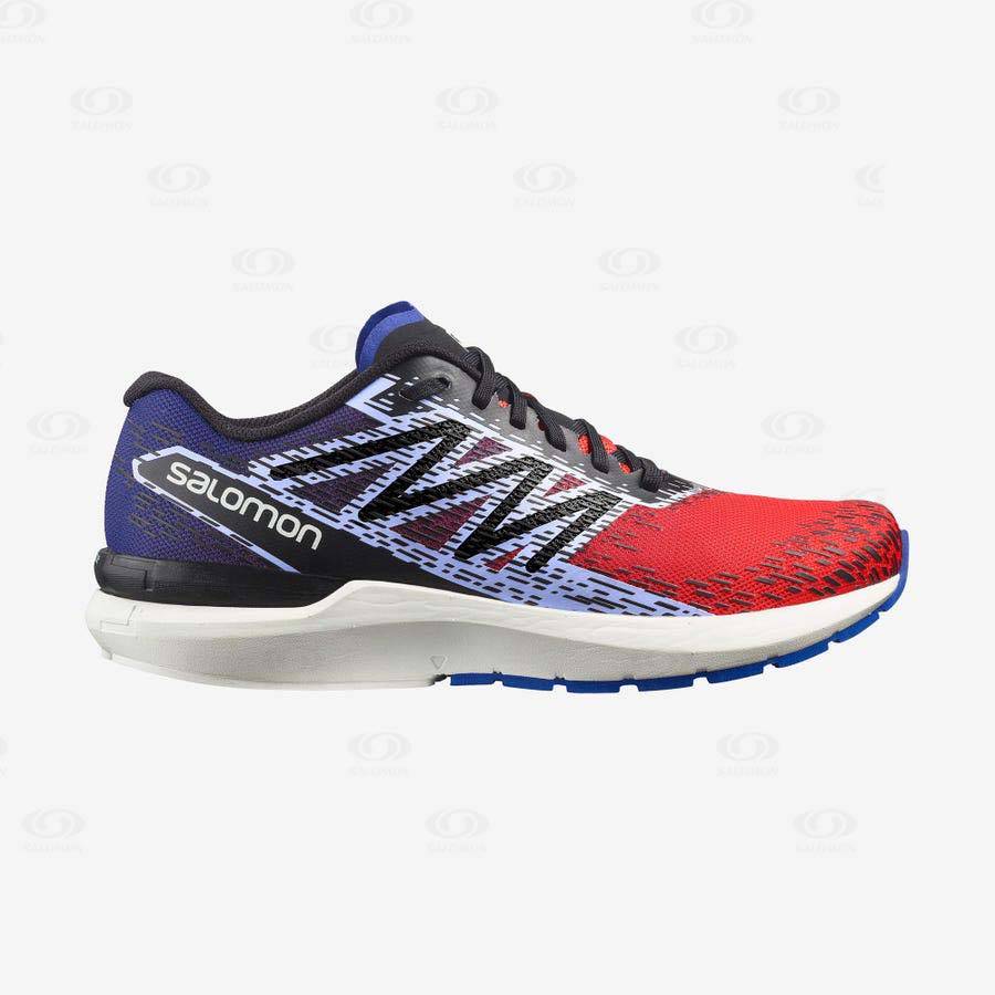 Tenis Para Correr Salomon SONIC 5 BALANCE Hombre Rojos Azules | MX-O2020