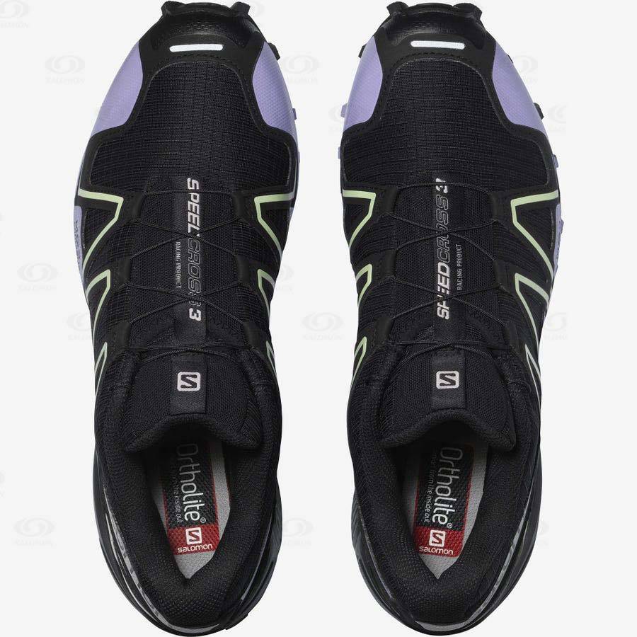 Tenis Salomon SPEEDCROSS 3 Mujer Negros Morados | MX-A1591