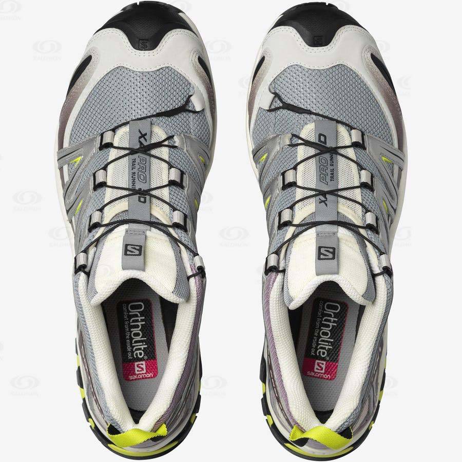 Tenis Salomon XA PRO 3D Hombre Grises Morados | MX-N2429