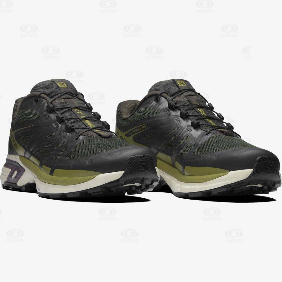 Tenis Salomon XT-WINGS 2 Hombre Negros Verde Oliva | MX-S1765