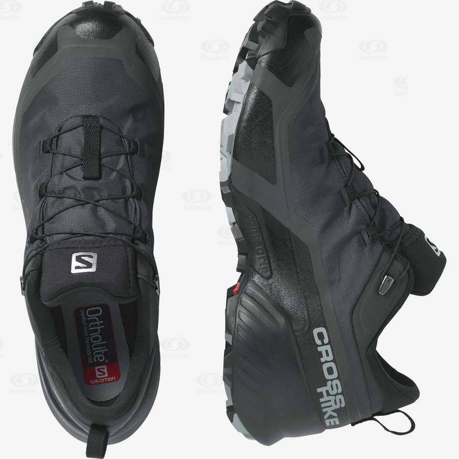 Tenis Senderismo Salomon CROSS HIKE GORE-TEX Hombre Negros | MX-S2038