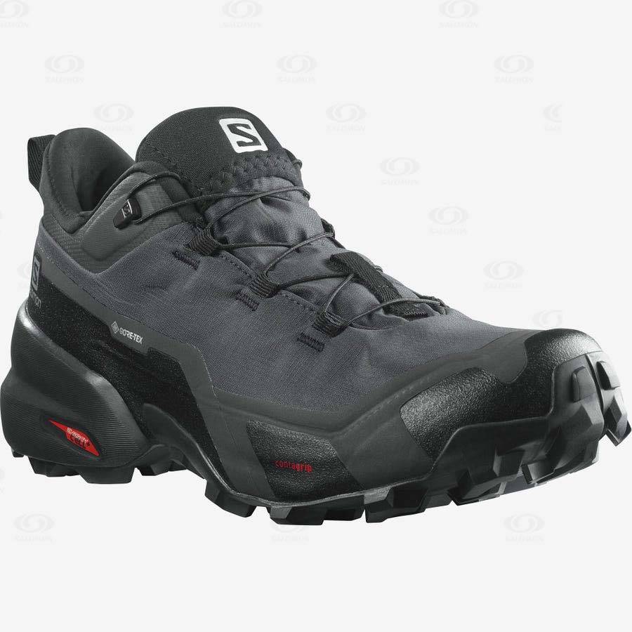 Tenis Senderismo Salomon CROSS HIKE GORE-TEX Hombre Negros | MX-S2038