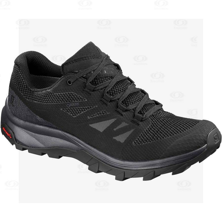 Tenis Senderismo Salomon OUTLINE GORE-TEX Mujer Negros | MX-L1984