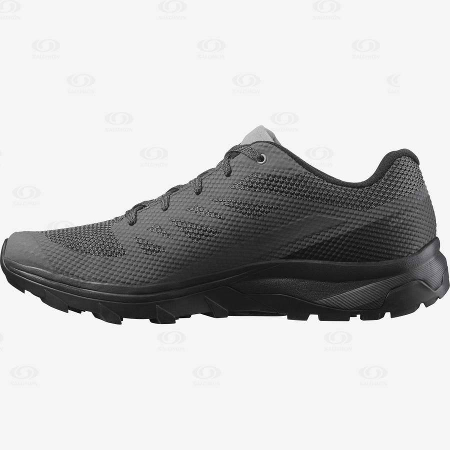 Tenis Senderismo Salomon OUTLINE Hombre Grises Negros | MX-N2359