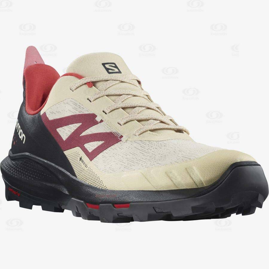 Tenis Senderismo Salomon OUTPULSE GORE-TEX Hombre Beige | MX-A2186