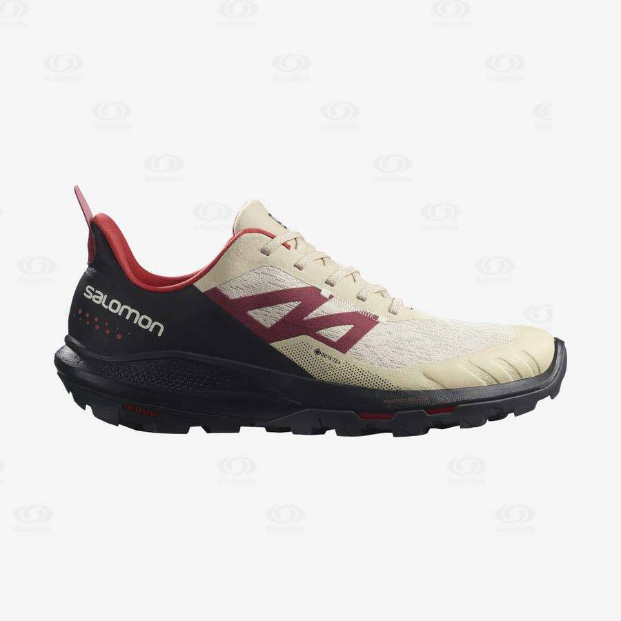 Tenis Senderismo Salomon OUTPULSE GORE-TEX Hombre Beige | MX-A2186