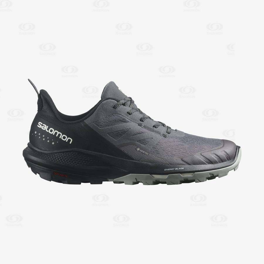 Tenis Senderismo Salomon OUTPULSE GORE-TEX Hombre Grises | MX-N1435