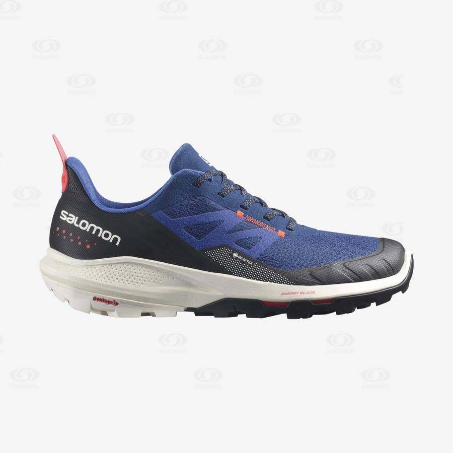 Tenis Senderismo Salomon OUTPULSE GORE-TEX Hombre Azul Marino | MX-N2576