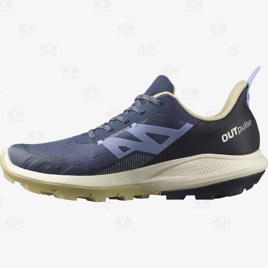 Tenis Senderismo Salomon OUTPULSE GORE-TEX Mujer Azules | MX-S1450