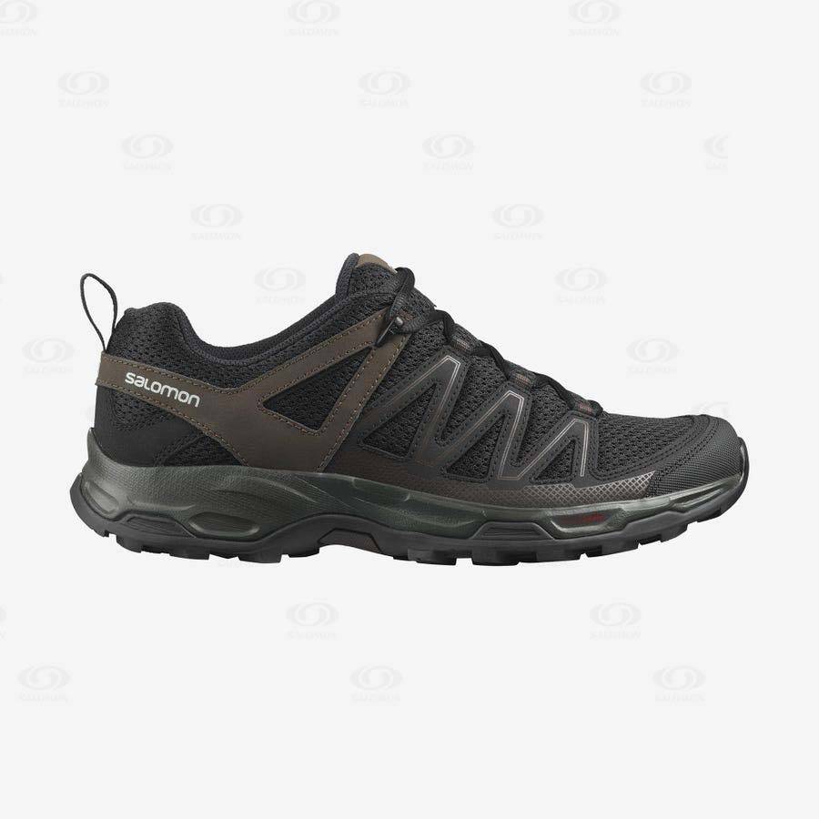 Tenis Senderismo Salomon PATHFINDER Hombre Negros Verde Oliva | MX-L1074