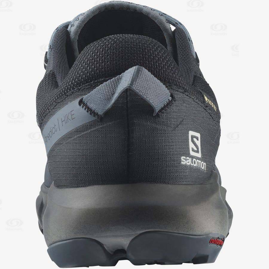 Tenis Senderismo Salomon PREDICT HIKE GORE-TEX Hombre Grises Negros | MX-M1937