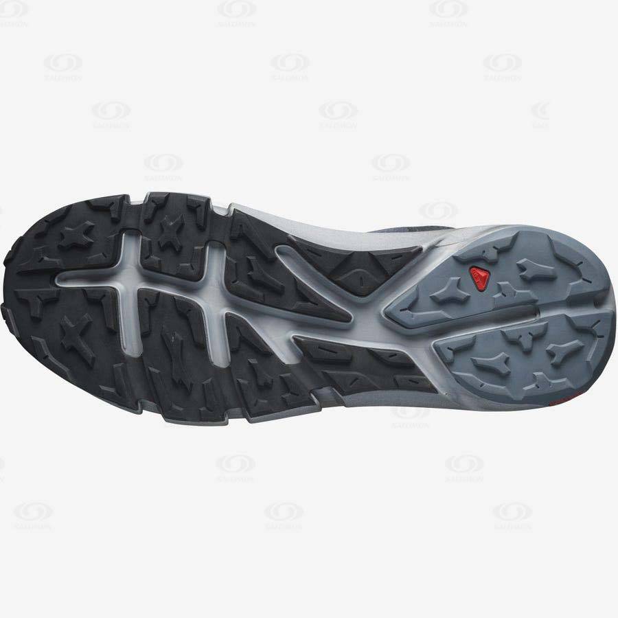 Tenis Senderismo Salomon PREDICT HIKE GORE-TEX Hombre Grises Negros | MX-M1937