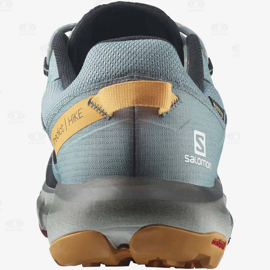 Tenis Senderismo Salomon PREDICT HIKE GORE-TEX Hombre Negros Naranjas | MX-S2528