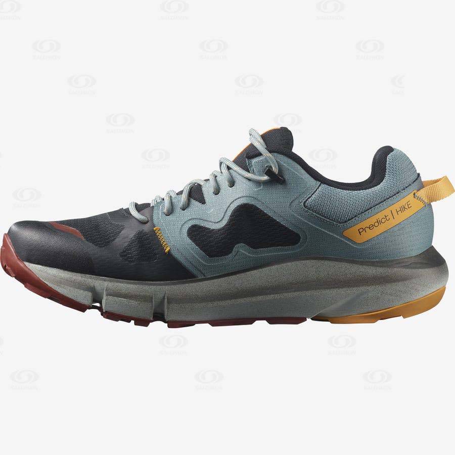 Tenis Senderismo Salomon PREDICT HIKE GORE-TEX Hombre Negros Naranjas | MX-S2528