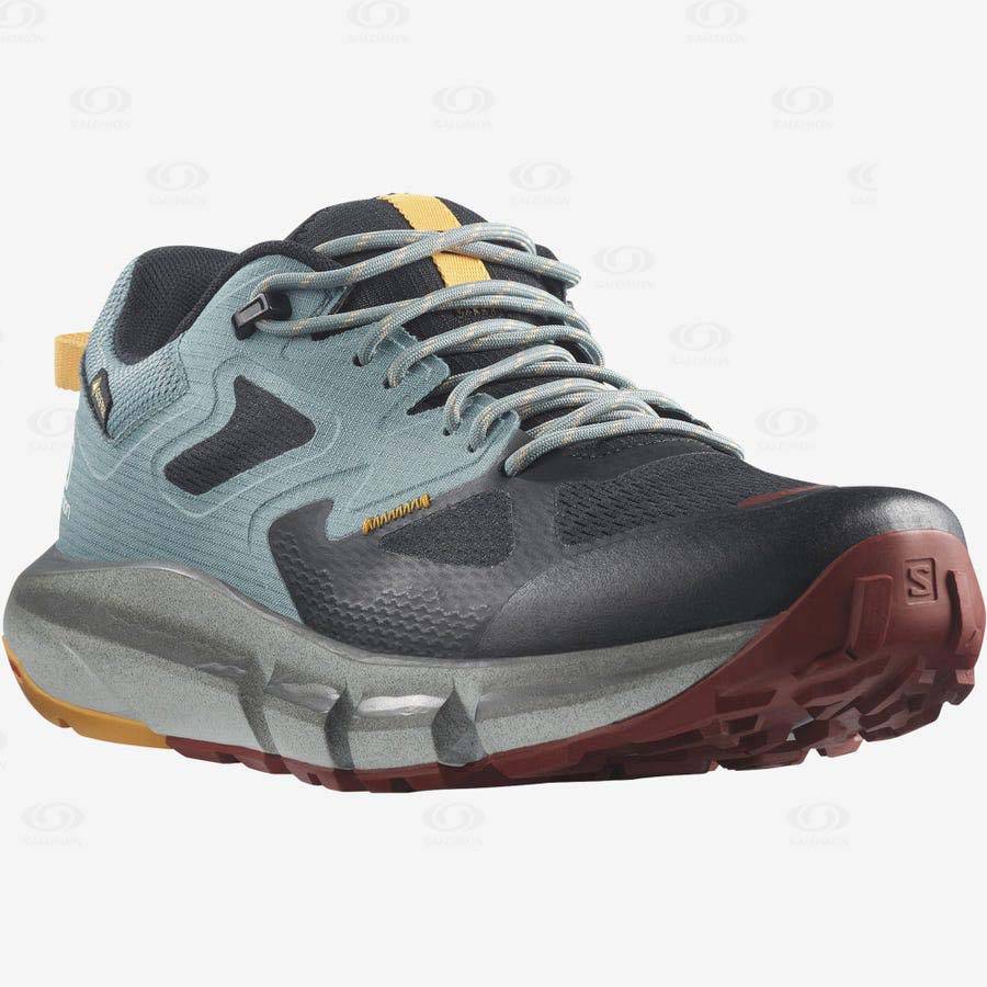 Tenis Senderismo Salomon PREDICT HIKE GORE-TEX Hombre Negros Naranjas | MX-S2528