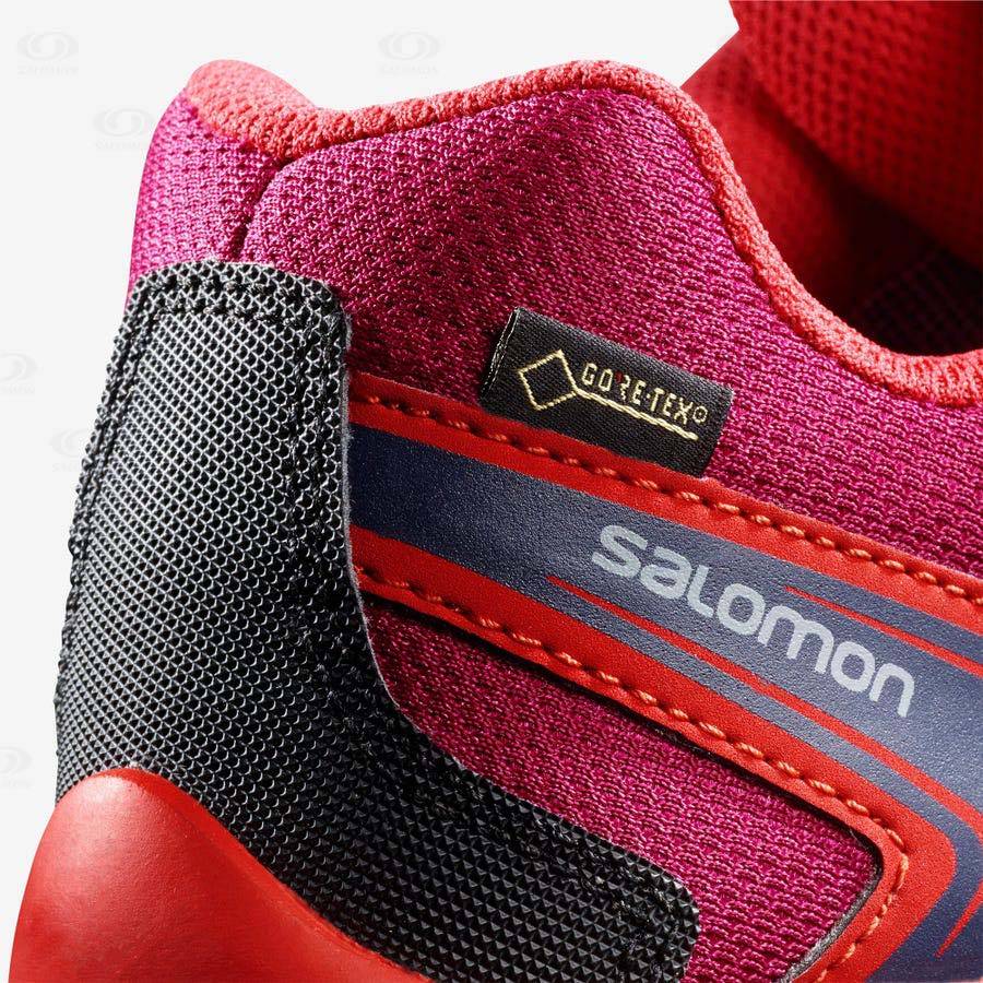 Tenis Senderismo Salomon X-ULTRA MID GORE-TEX Niños Rojos | MX-L2124