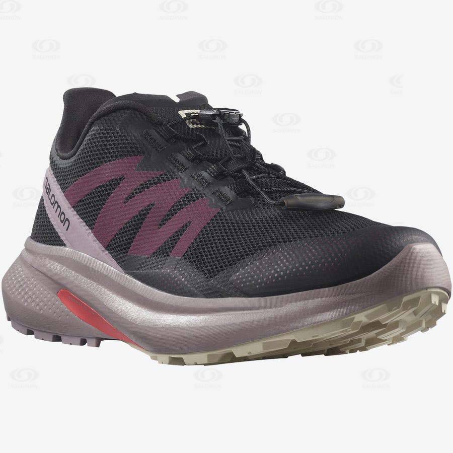 Tenis Trail Running Salomon HYPULSE Mujer Negros | MX-S2542