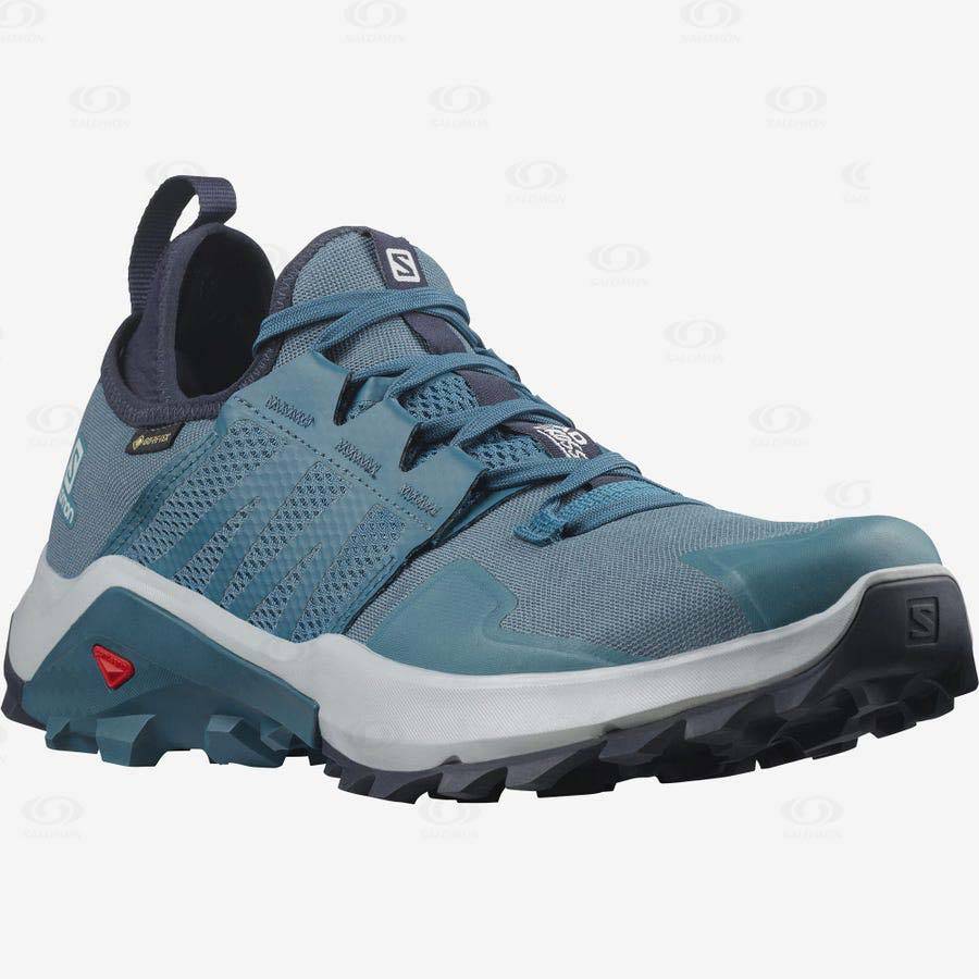 Tenis Trail Running Salomon MADCROSS GORE-TEX Hombre Azules | MX-O2120