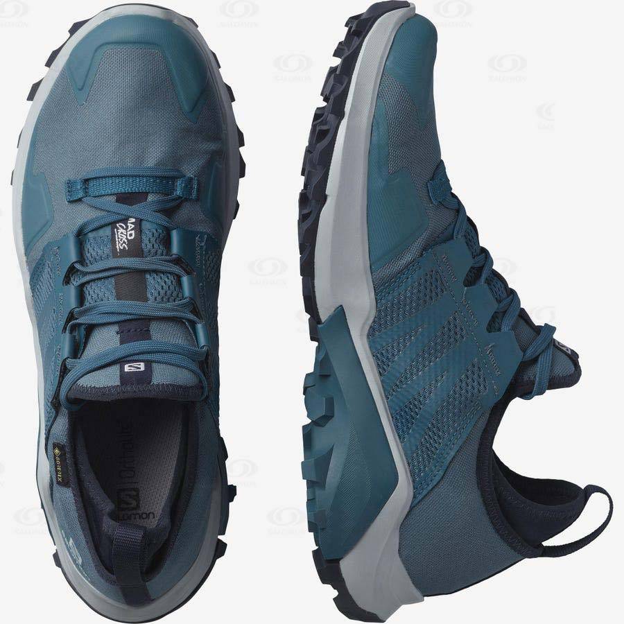 Tenis Trail Running Salomon MADCROSS GORE-TEX Hombre Azules | MX-O2120